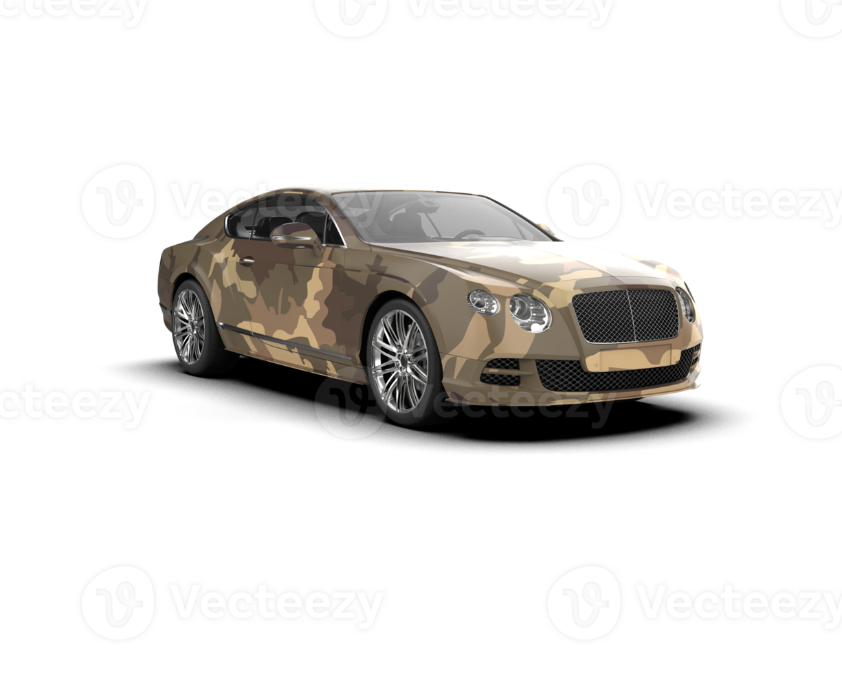 Realistic sport car isolated on background. 3d rendering - illustration png