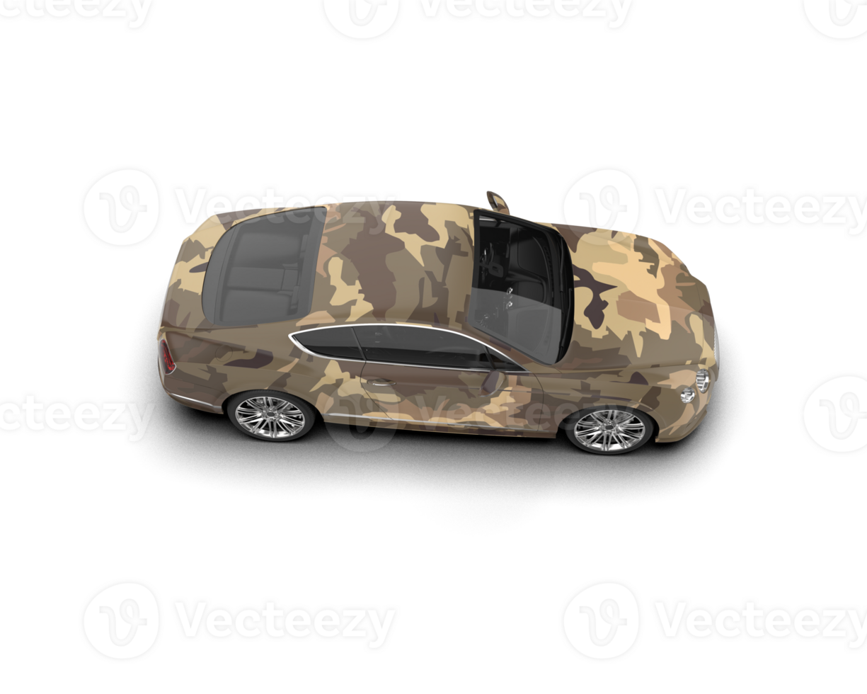 Realistic sport car isolated on background. 3d rendering - illustration png