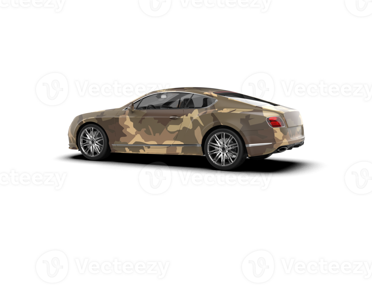 Realistic sport car isolated on background. 3d rendering - illustration png