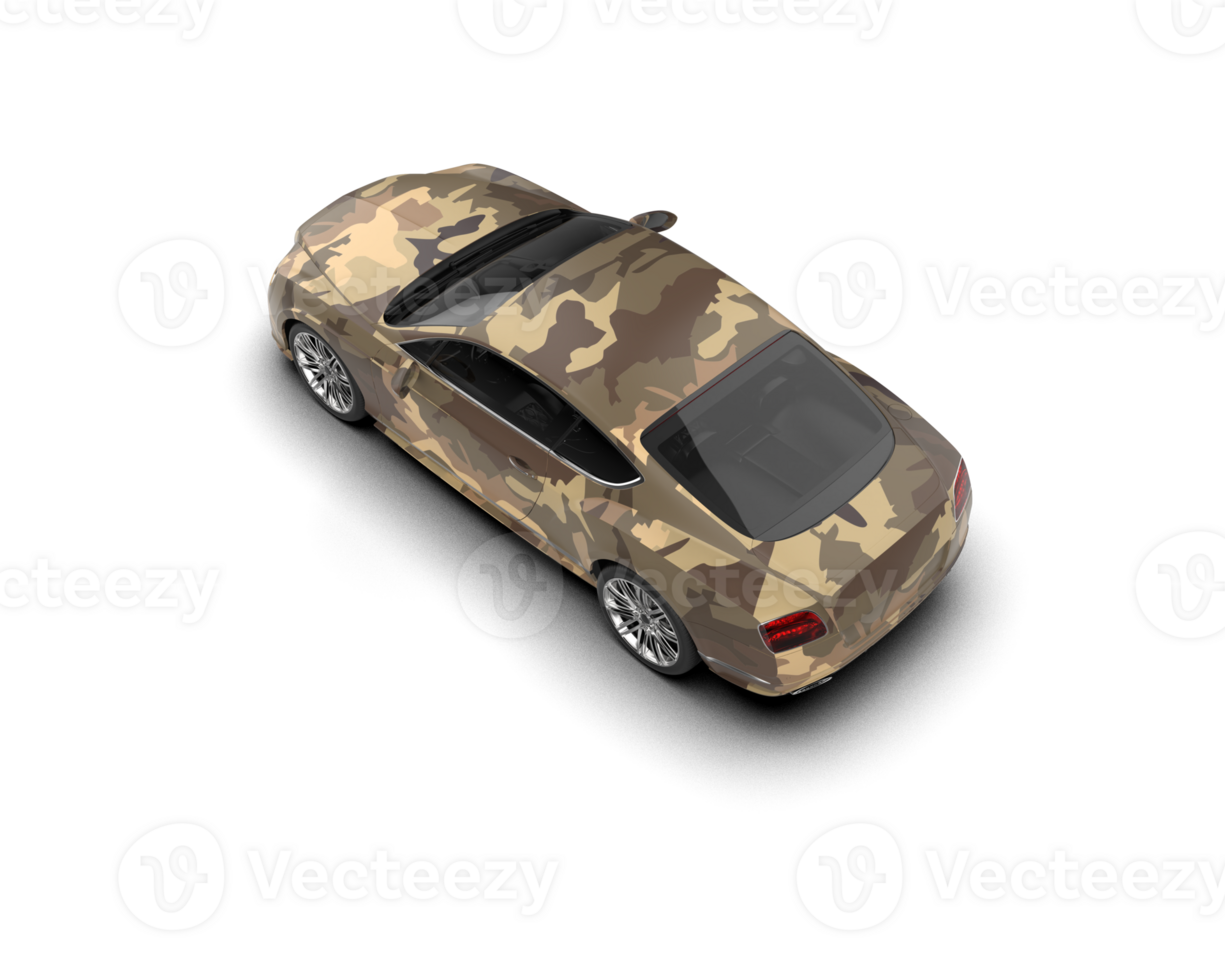 Realistic sport car isolated on background. 3d rendering - illustration png