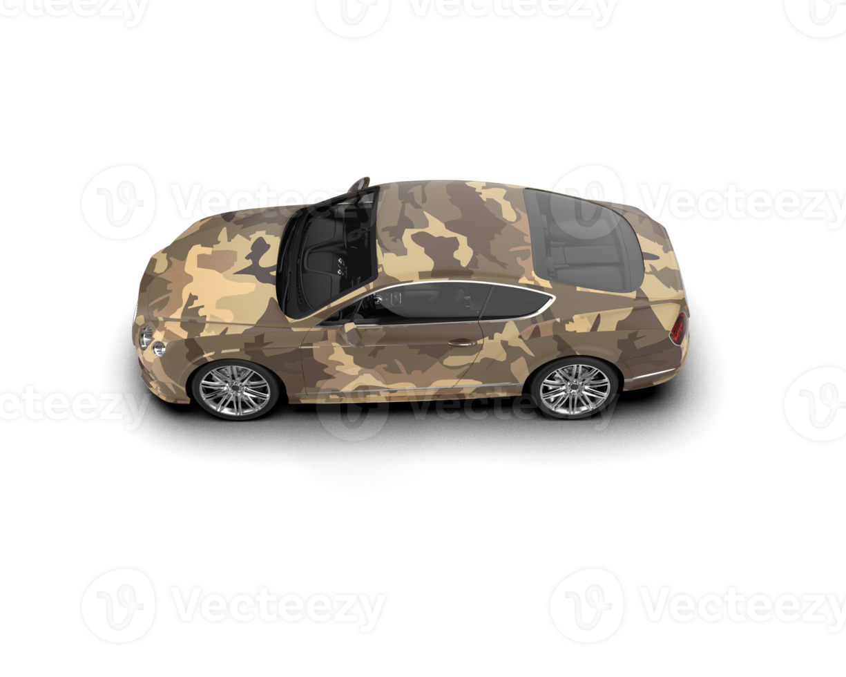 Realistic sport car isolated on background. 3d rendering - illustration png