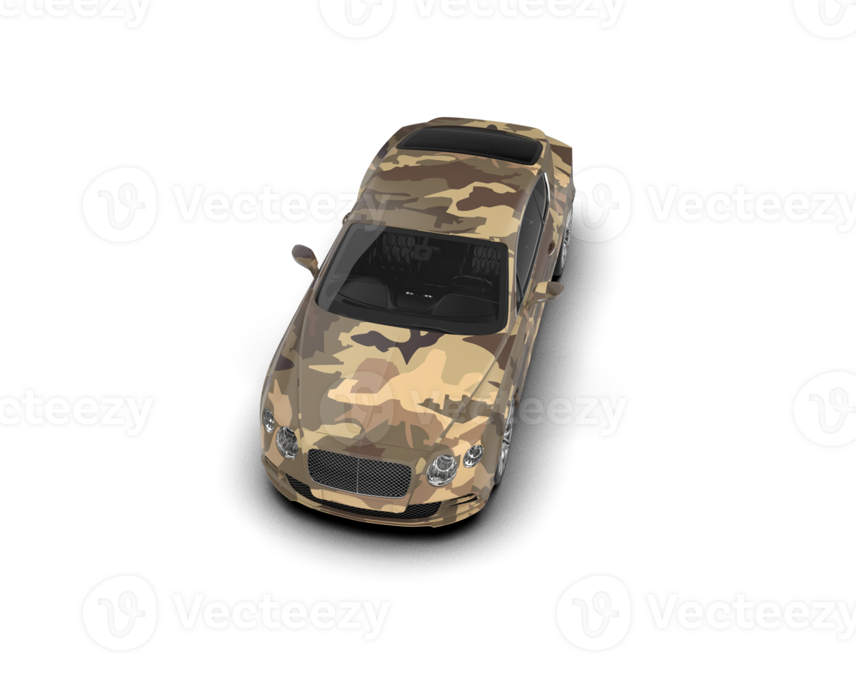 Realistic sport car isolated on background. 3d rendering - illustration png