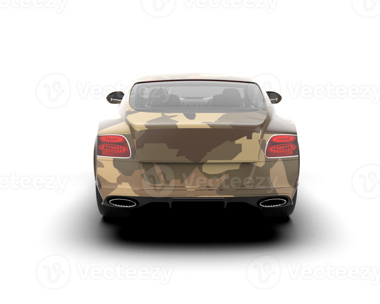 Realistic sport car isolated on background. 3d rendering - illustration png