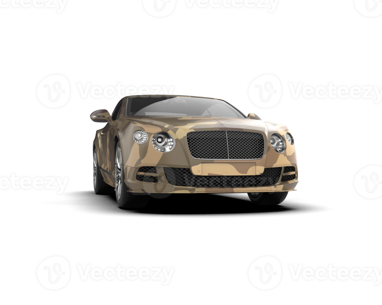 Realistic sport car isolated on background. 3d rendering - illustration png