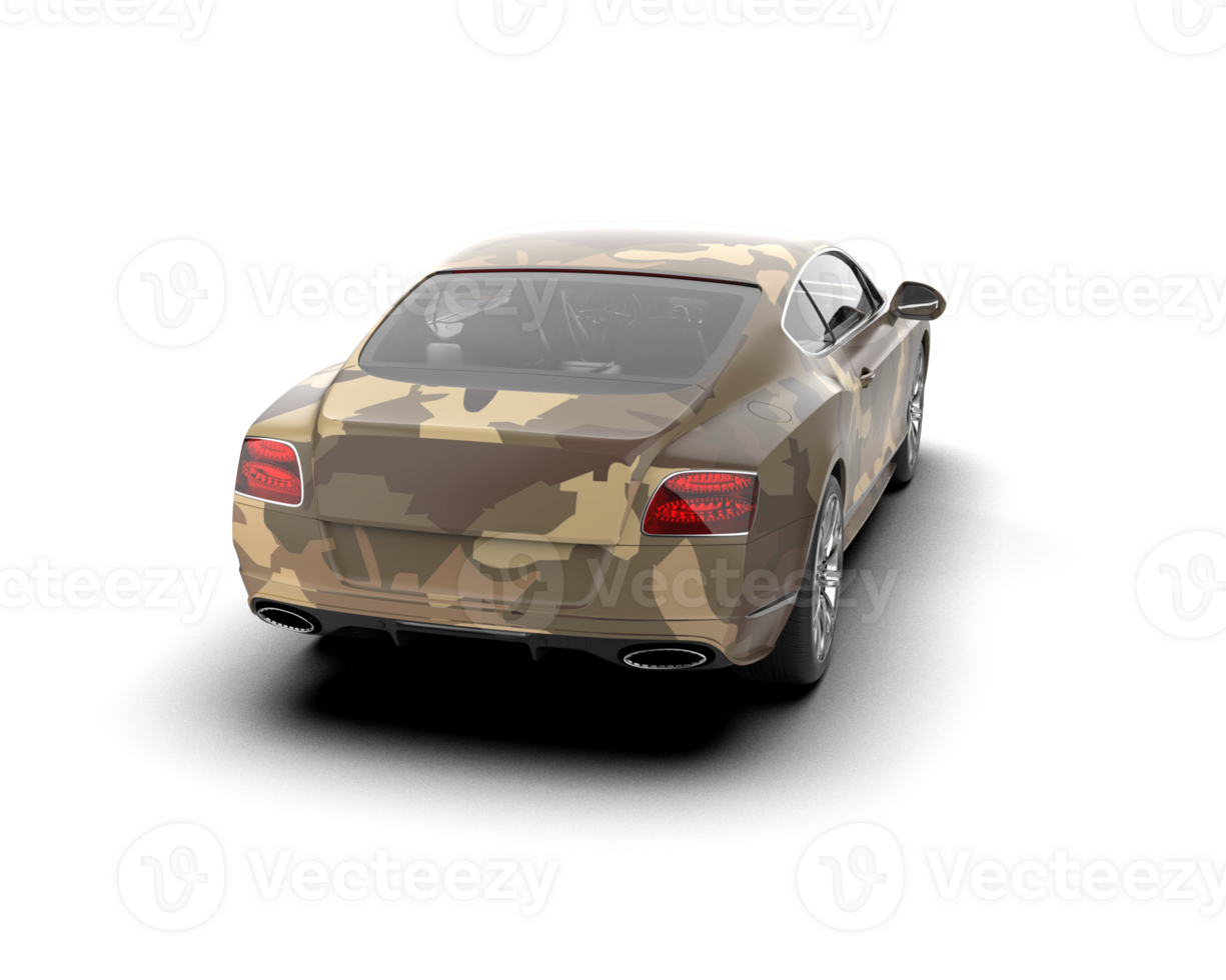 Realistic sport car isolated on background. 3d rendering - illustration png