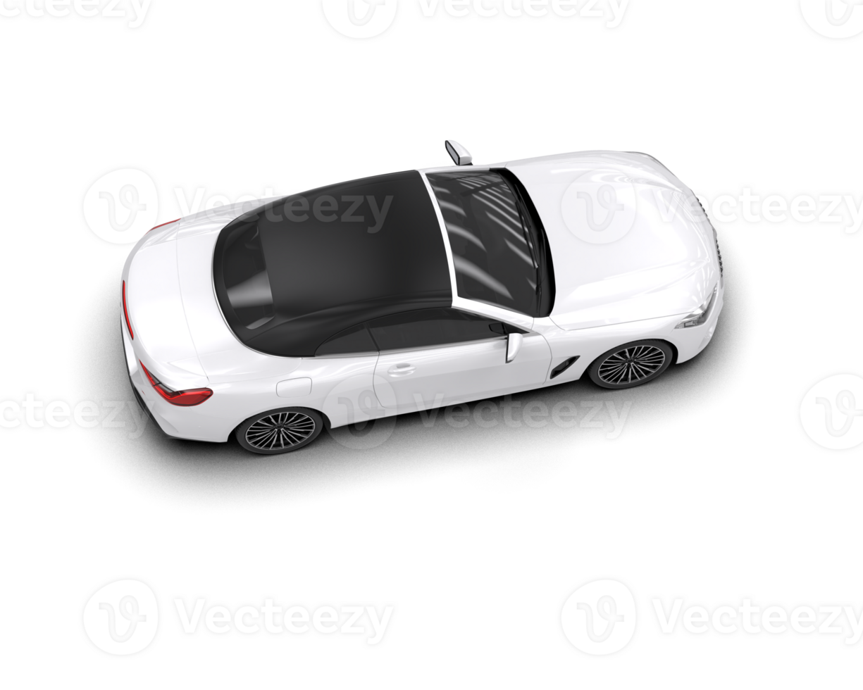 Realistic sport car isolated on background. 3d rendering - illustration png