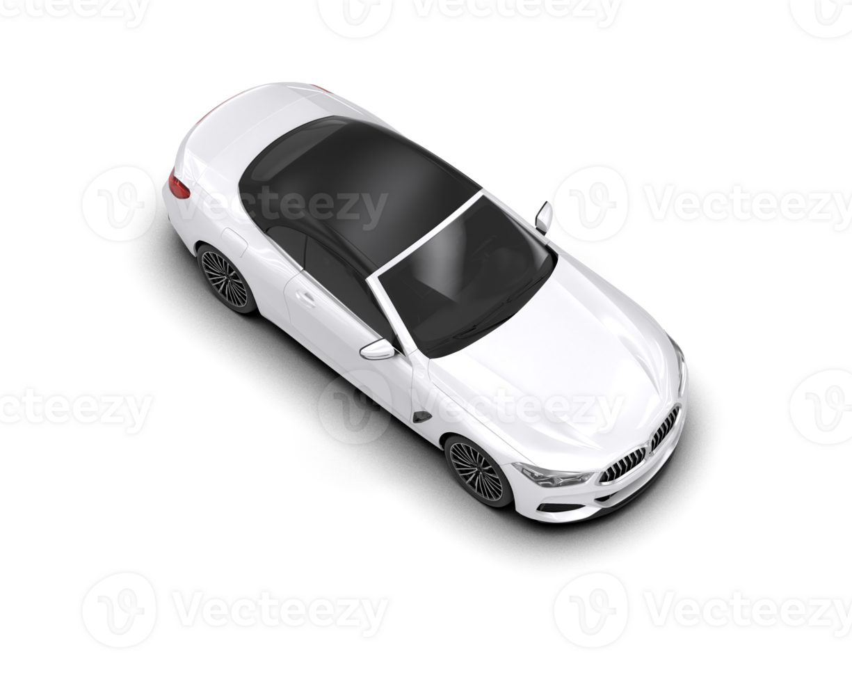 Realistic sport car isolated on background. 3d rendering - illustration png