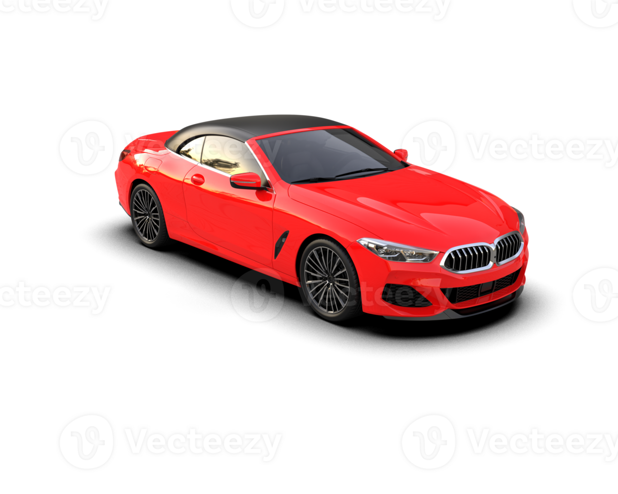 Realistic sport car isolated on background. 3d rendering - illustration png