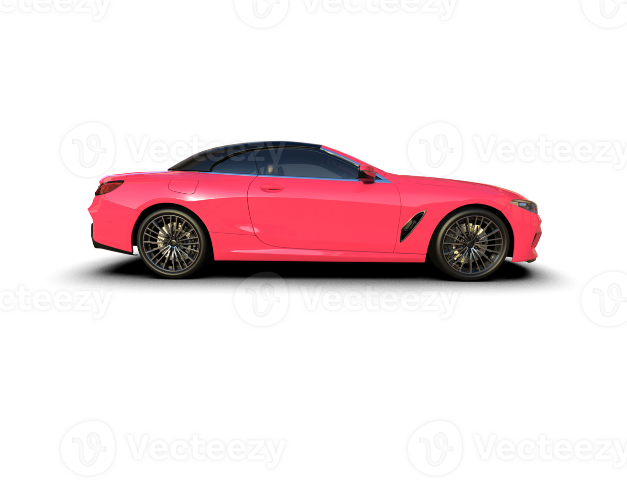Realistic sport car isolated on background. 3d rendering - illustration png