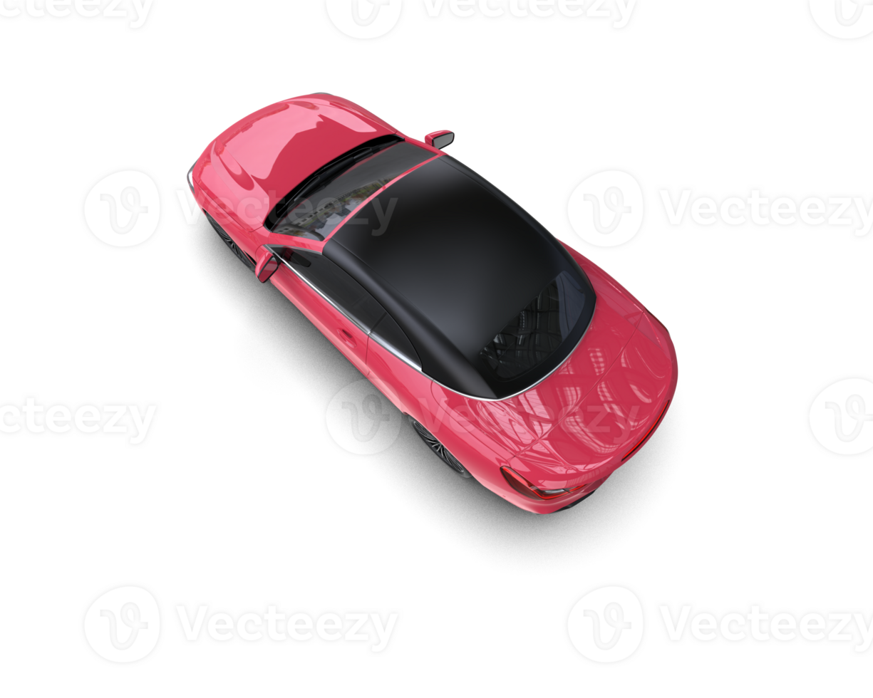 Realistic sport car isolated on background. 3d rendering - illustration png