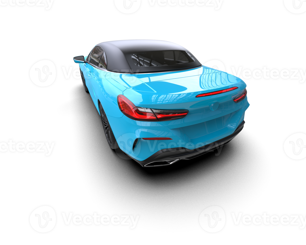 Realistic sport car isolated on background. 3d rendering - illustration png