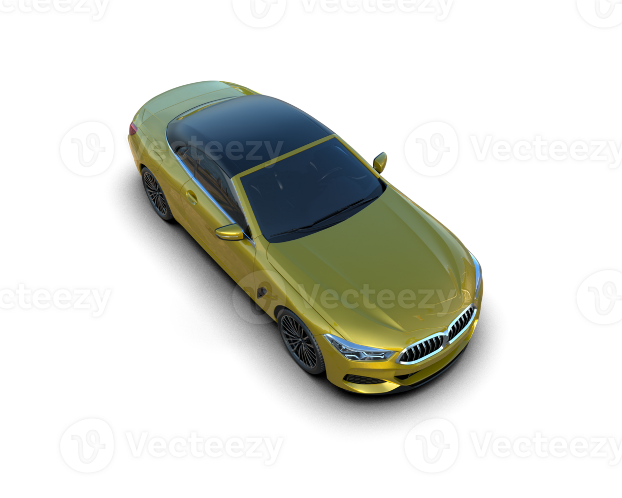 Realistic sport car isolated on background. 3d rendering - illustration png