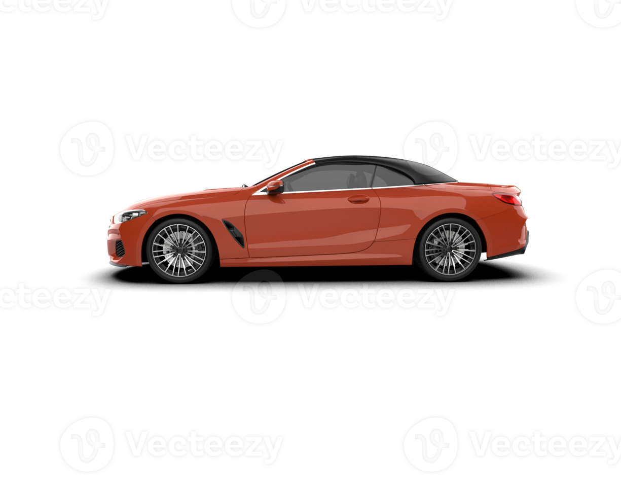 Realistic sport car isolated on background. 3d rendering - illustration png