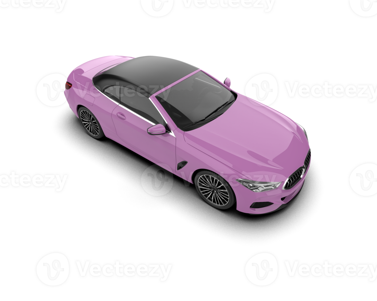 Realistic sport car isolated on background. 3d rendering - illustration png