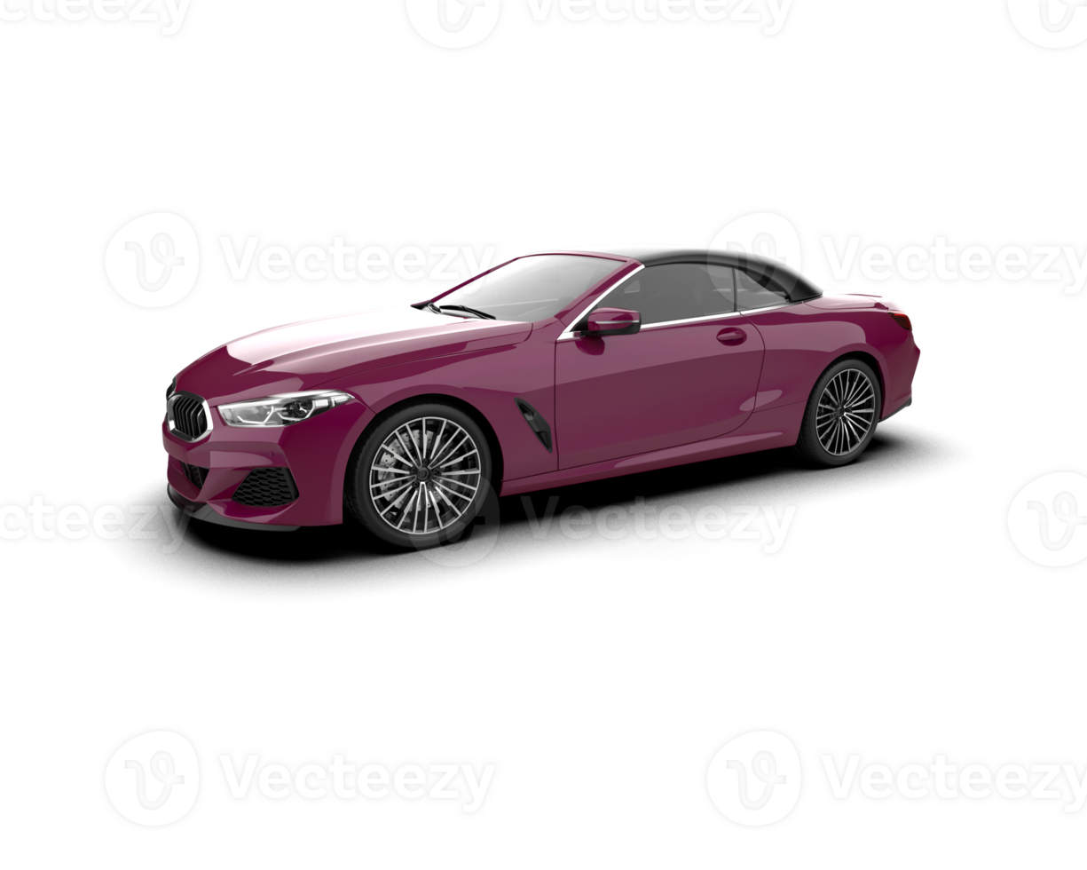 Realistic sport car isolated on background. 3d rendering - illustration png