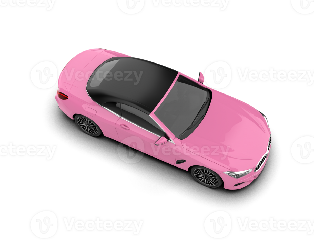Realistic sport car isolated on background. 3d rendering - illustration png