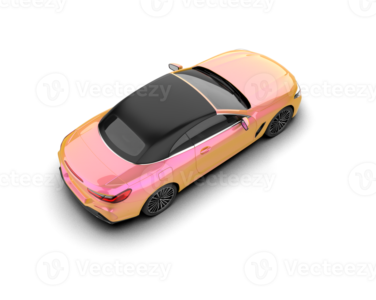 Realistic sport car isolated on background. 3d rendering - illustration png