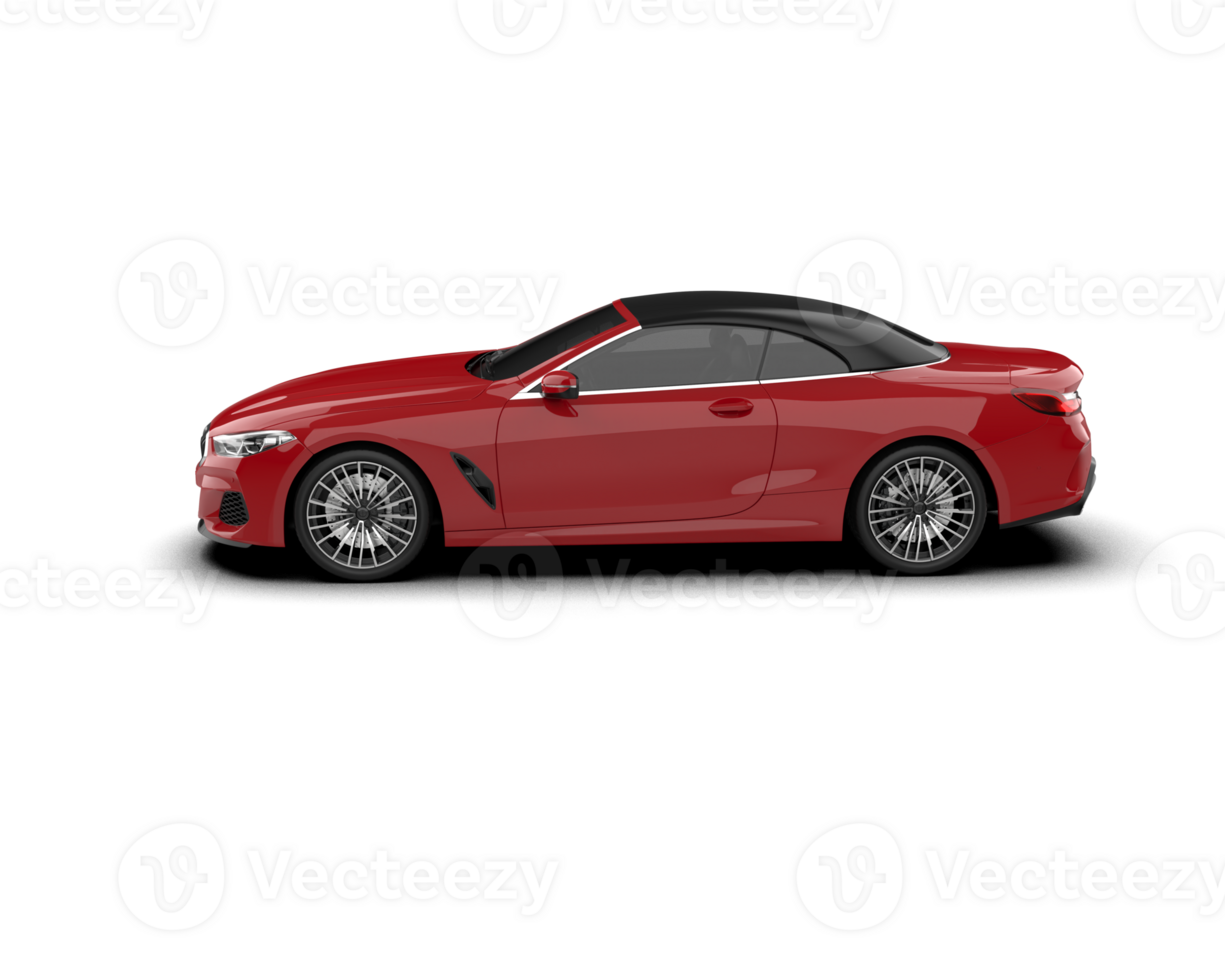 Realistic sport car isolated on background. 3d rendering - illustration png