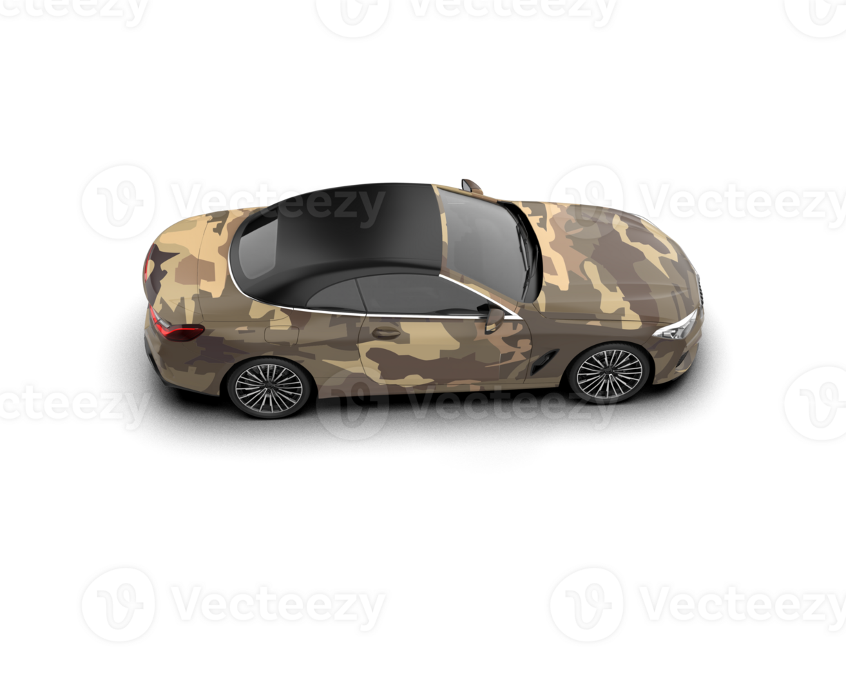 Realistic sport car isolated on background. 3d rendering - illustration png