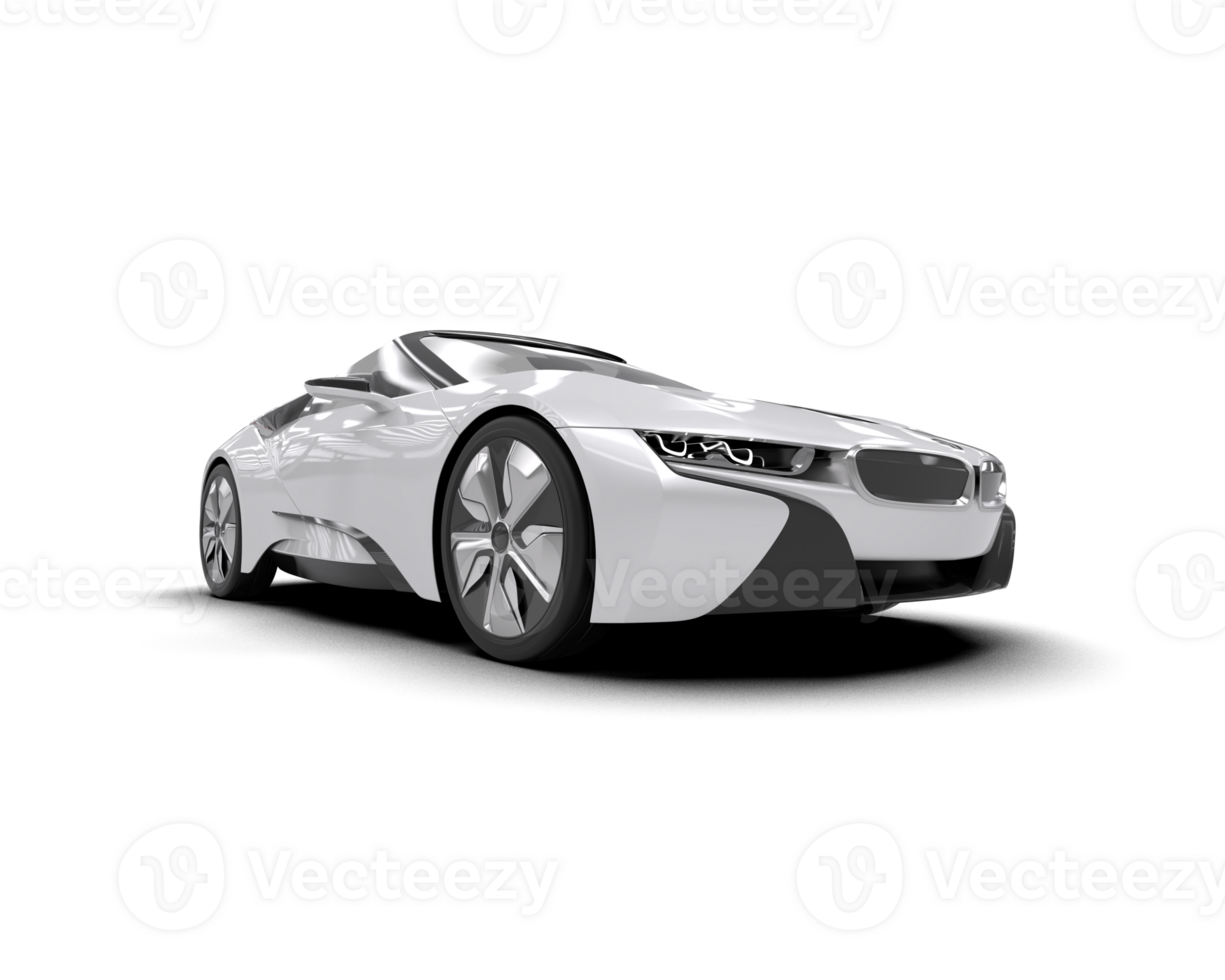 Realistic sport car isolated on background. 3d rendering - illustration png