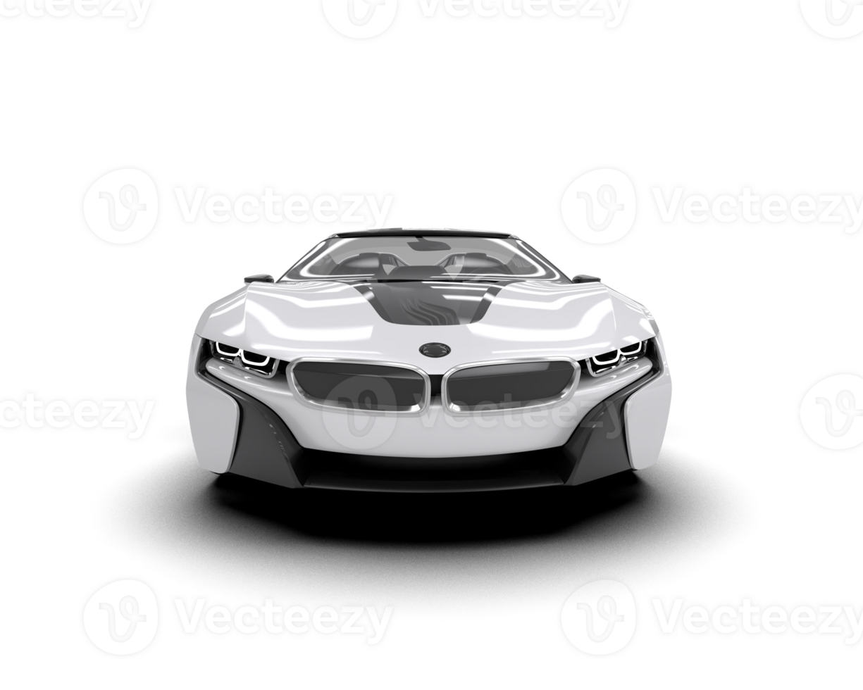 Realistic sport car isolated on background. 3d rendering - illustration png