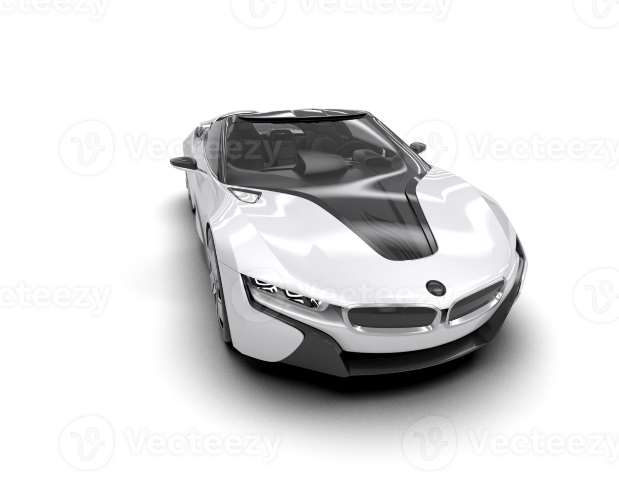 Realistic sport car isolated on background. 3d rendering - illustration png