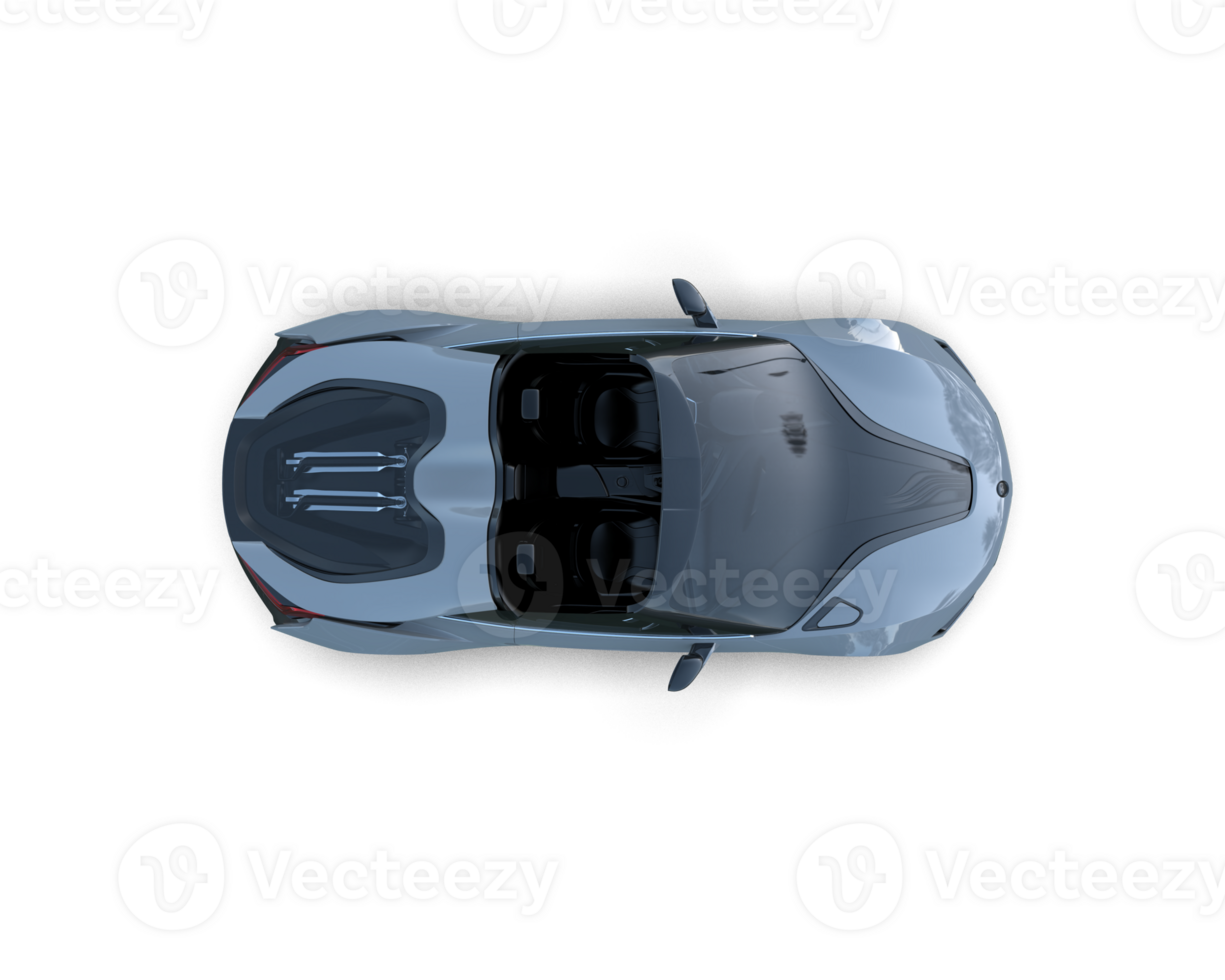 Realistic sport car isolated on background. 3d rendering - illustration png