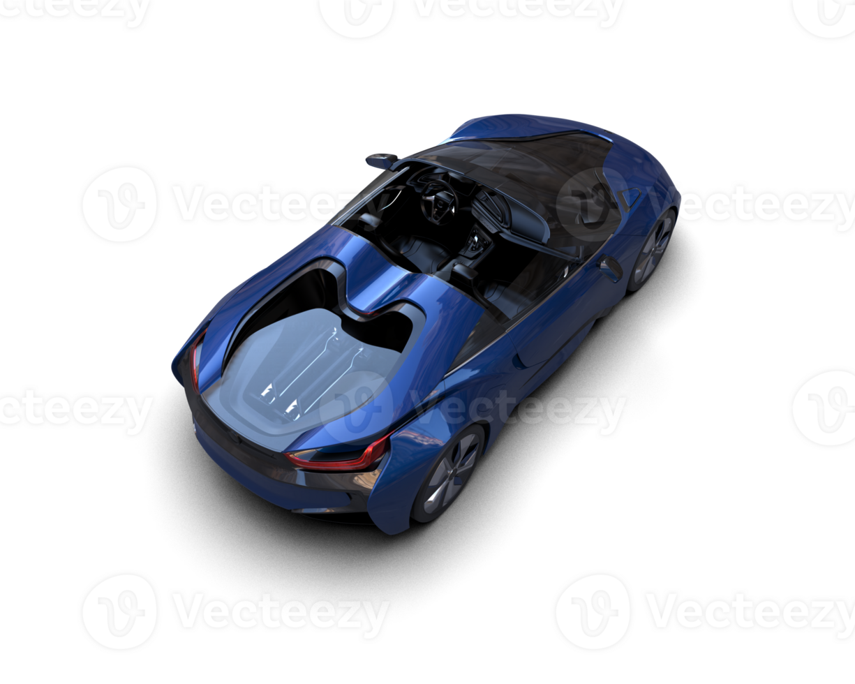 Realistic sport car isolated on background. 3d rendering - illustration png