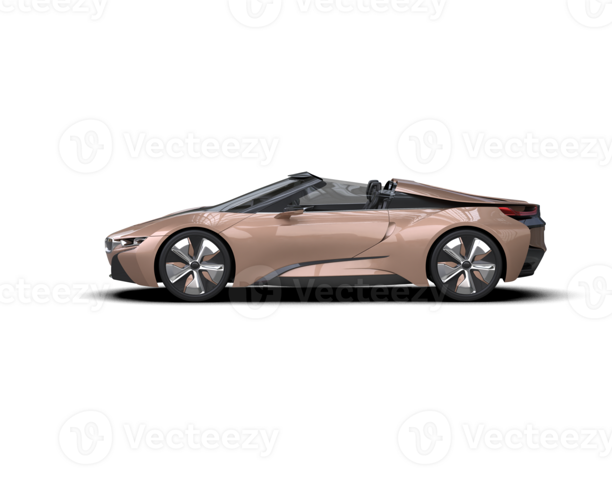 Realistic sport car isolated on background. 3d rendering - illustration png