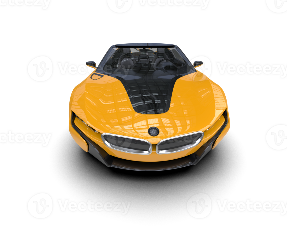 Realistic sport car isolated on background. 3d rendering - illustration png