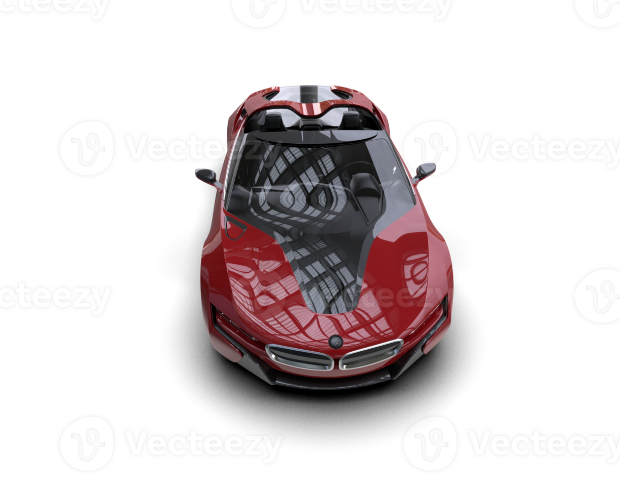 Realistic sport car isolated on background. 3d rendering - illustration png