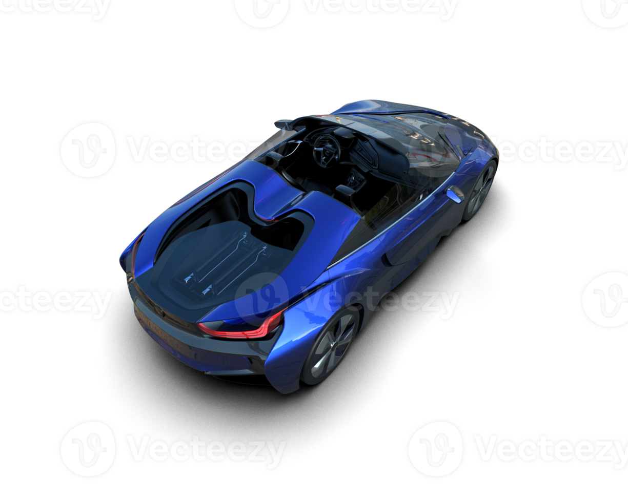 Realistic sport car isolated on background. 3d rendering - illustration png
