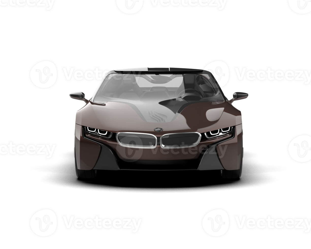 Realistic sport car isolated on background. 3d rendering - illustration png