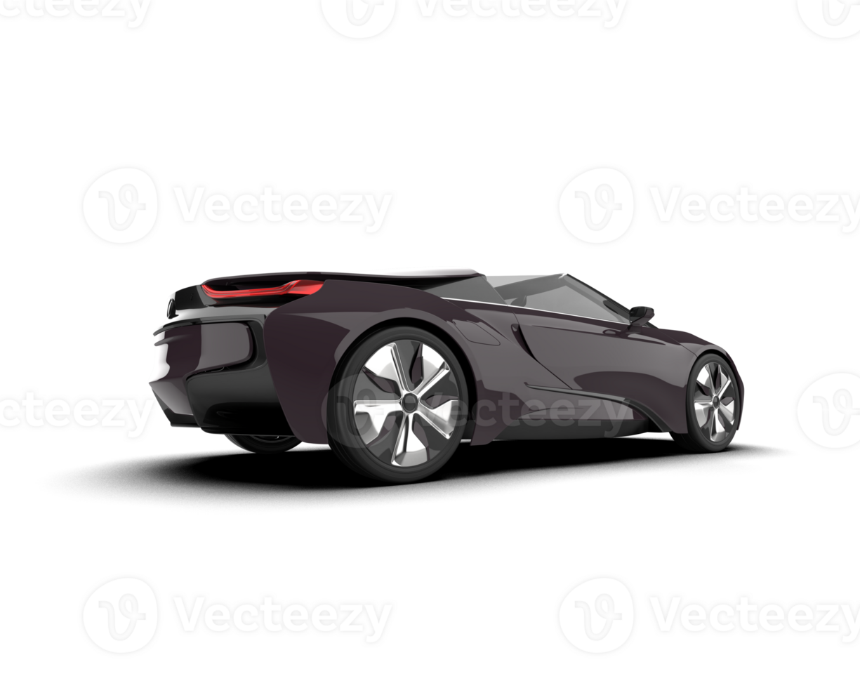 Realistic sport car isolated on background. 3d rendering - illustration png