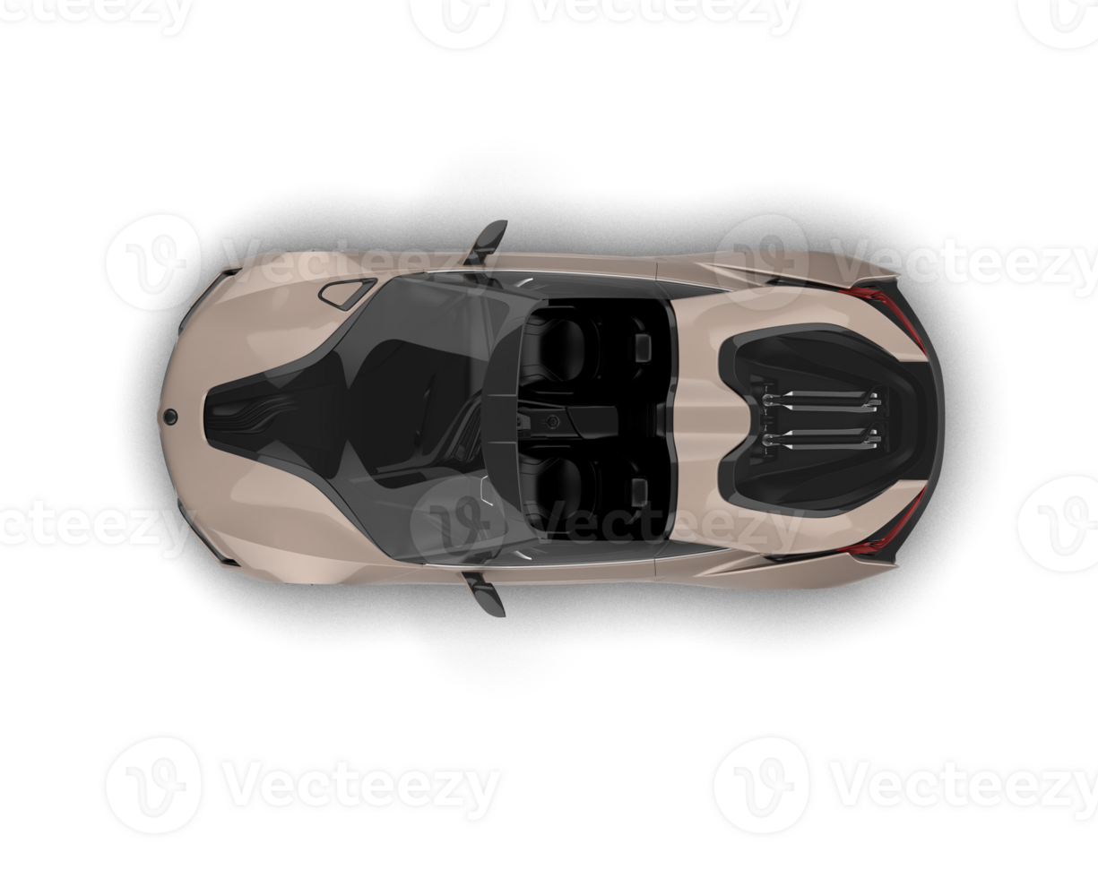 Realistic sport car isolated on background. 3d rendering - illustration png