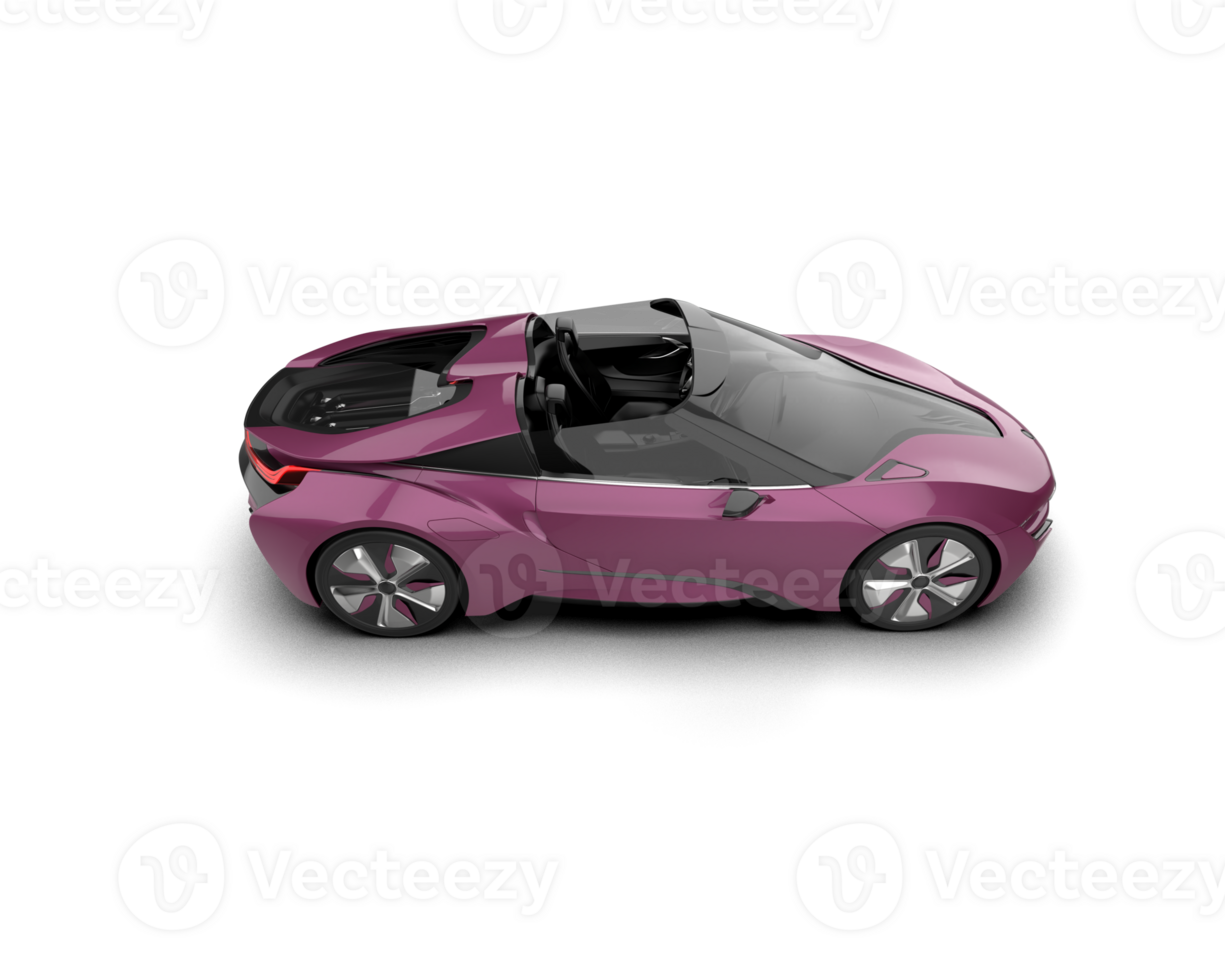 Realistic sport car isolated on background. 3d rendering - illustration png