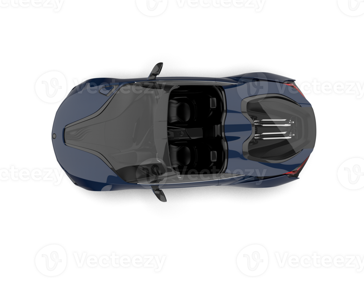Realistic sport car isolated on background. 3d rendering - illustration png