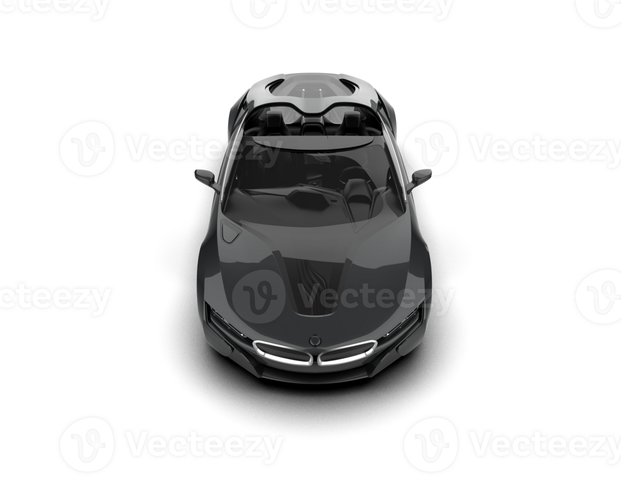 Realistic sport car isolated on background. 3d rendering - illustration png