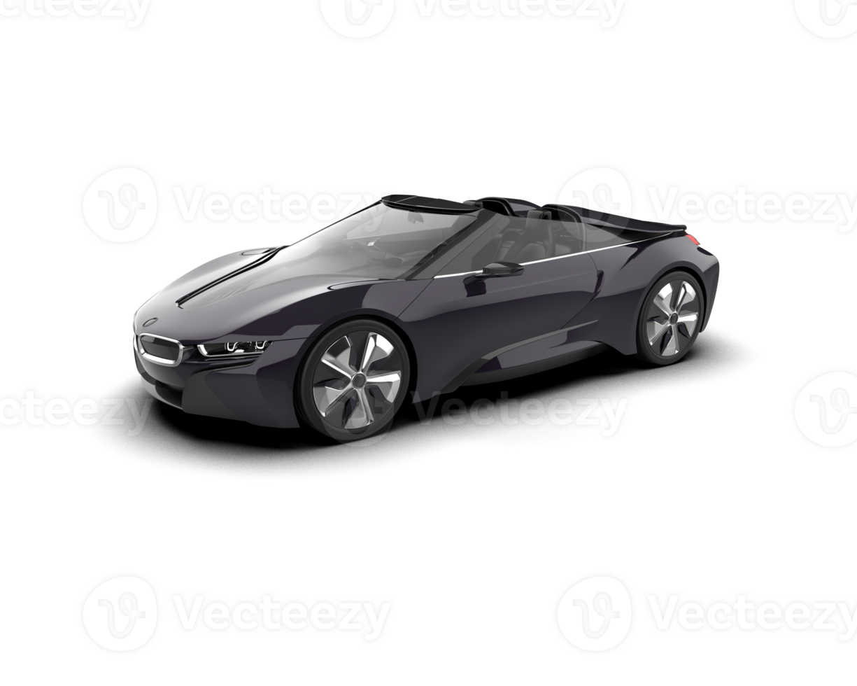 Realistic sport car isolated on background. 3d rendering - illustration png