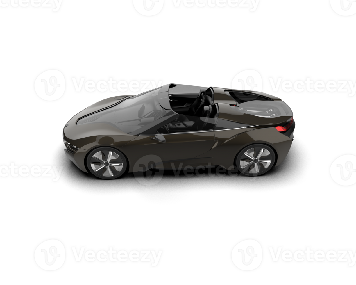 Realistic sport car isolated on background. 3d rendering - illustration png