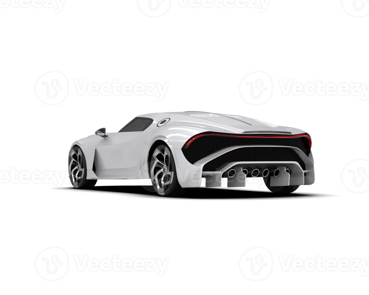 Realistic sport car isolated on background. 3d rendering - illustration png