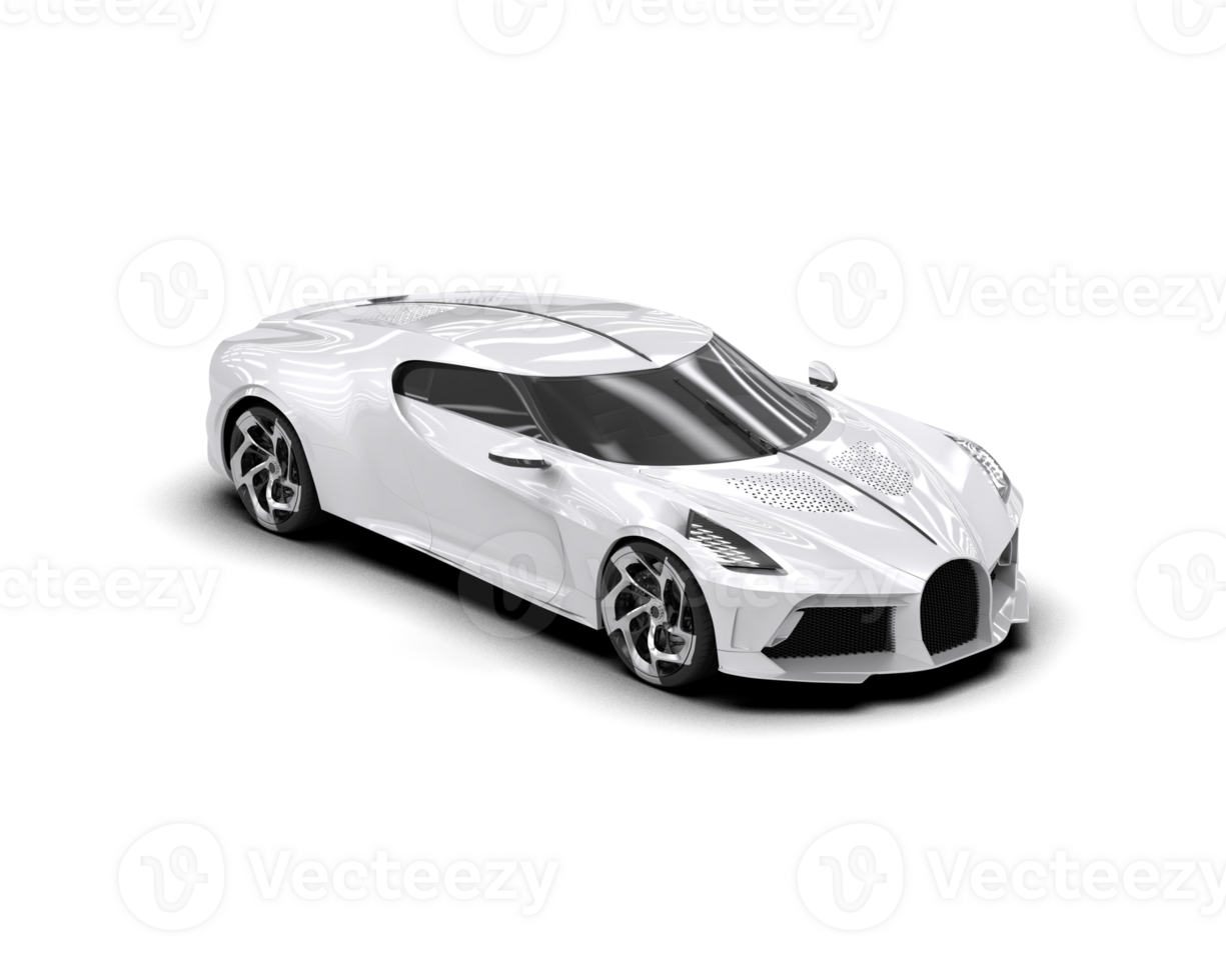 Realistic sport car isolated on background. 3d rendering - illustration png