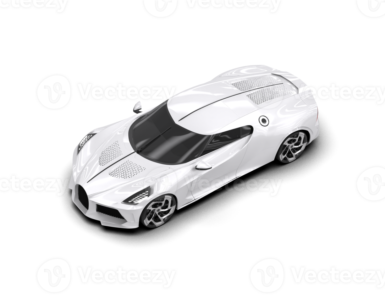 Realistic sport car isolated on background. 3d rendering - illustration png