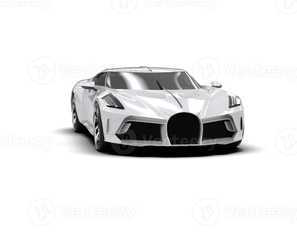 Realistic sport car isolated on background. 3d rendering - illustration png