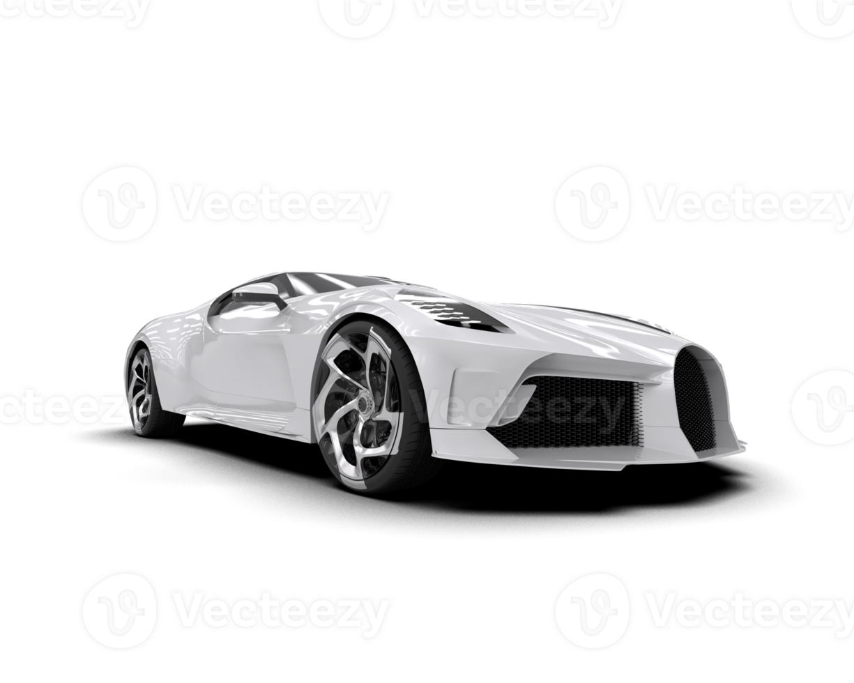 Realistic sport car isolated on background. 3d rendering - illustration png