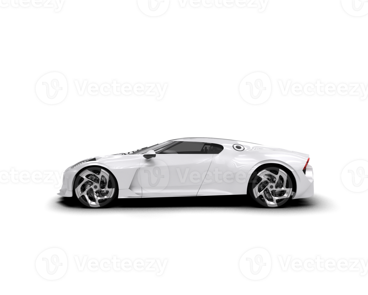 Realistic sport car isolated on background. 3d rendering - illustration png