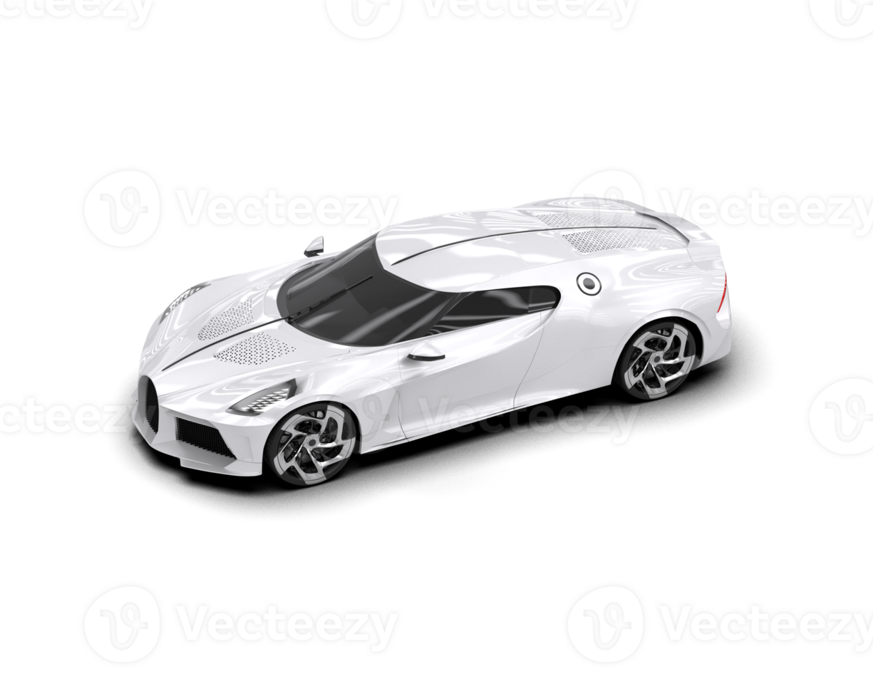 Realistic sport car isolated on background. 3d rendering - illustration png