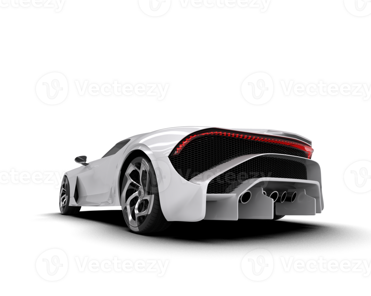 Realistic sport car isolated on background. 3d rendering - illustration png