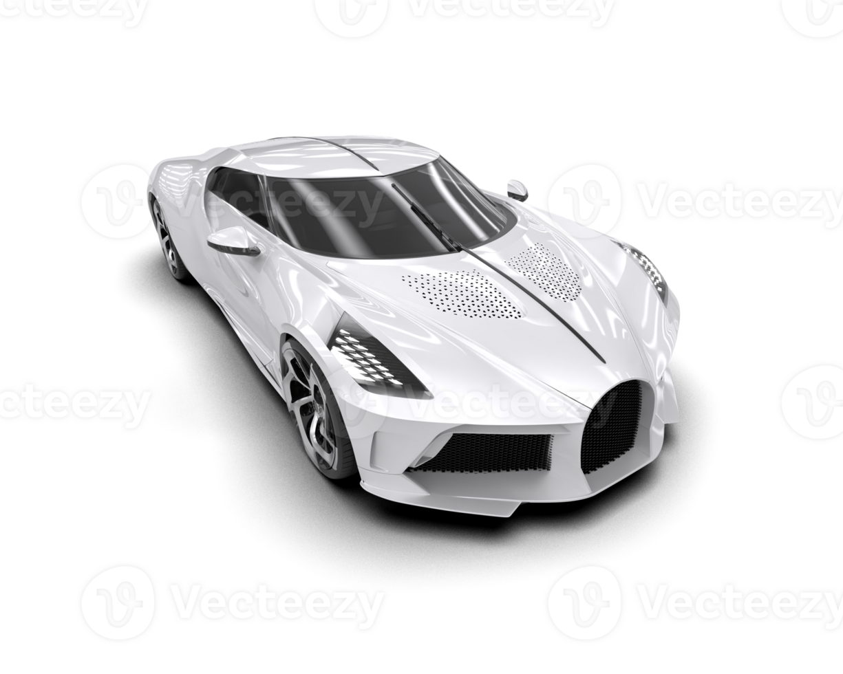Realistic sport car isolated on background. 3d rendering - illustration png