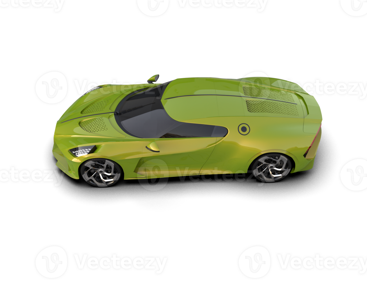 Realistic sport car isolated on background. 3d rendering - illustration png